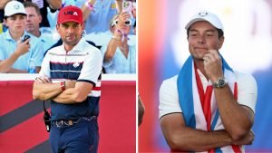 Keegan Bradley protestiert gegen die Umschlagregel beim Ryder Cup. (Foto: Getty)