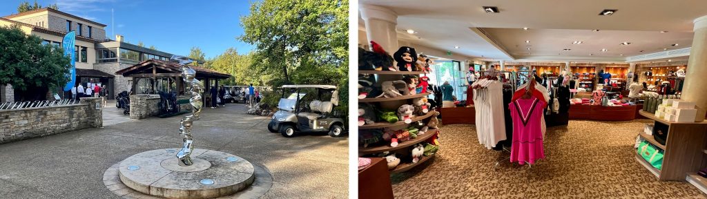 Clubhaus und Proshop mit Golf-Rezeption (Foto: Jürgen Linnenbürger)