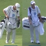 Bernhard Langers Caddie wechselt bei jedem Turn die Schulter - (@ChampionsTour)