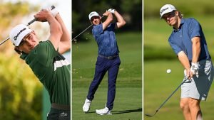 Maximilian Steinlechner, Lukas Nemecz und Anton Albers liefern beim Rolex Grand Final der HotelPlanner Tour solide zweite Runden. (Fotos: Getty)