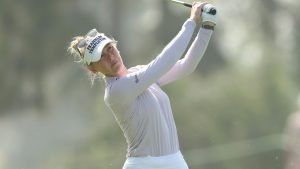 Jessica Korda während eines ihrer letzten Turniere vor der Babypause. (Foto: Getty)