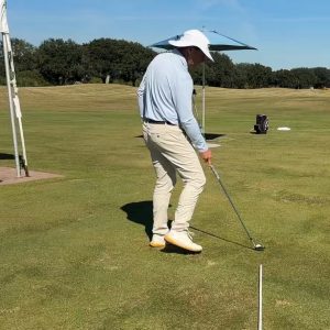 Chippen: So findest du den optimalen Abstand zum Ball - (@AndrewRiceGolf)