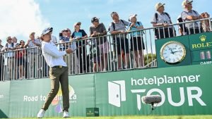 Maximilian Steinlechner muss nach Fehler Plätze auf dem Leaderboard einbüßen. (Foto: Getty)