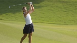 Leonie Harm ist mit Kim Metraux beim Finalauftakt unter den Top 5. (Foto: flickr/Ladies European Tour)