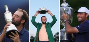 So viel Preisgeld konnte Scottie Scheffler bereits in seiner Karriere gewinnen. (Fotos: Getty)