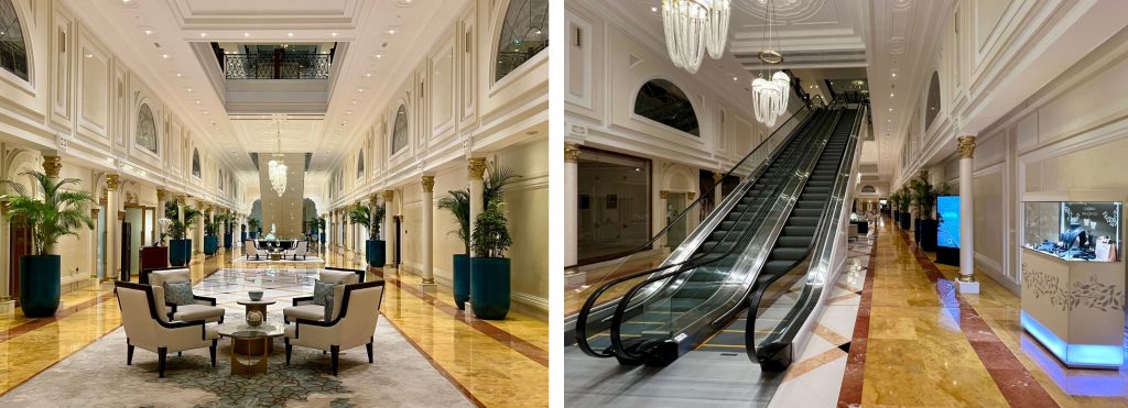 Imposante öffentliche Bereiche. (Fotos: Jürgen Linnenbürger)