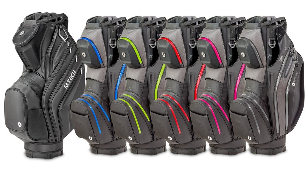 Von links nach rechts: Das M-Tech Bag und das Dry Modell. (Foto: Motocaddy)