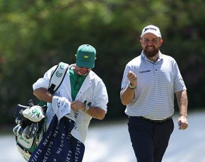 Beim US Masters 2026 kämpft sich Shane Lowry nach Rückschlägen immer wieder zurück ins Spiel.(Photo by Andrew Redington/Getty Images)