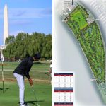 Donald Trump legt Pläne für den East Potomac Golfplatz in Washington D.C. vor. (Foto: Getty und x.com/secretaryburgum)