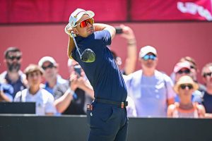 Lucas Herbert gelingt bei LIV Golf Andalucía ein Hole-in-One auf Loch 15. (Photo by Octavio Passos/Getty Images)