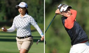 Nelly Korda und Sei Young Kim belegen derzeit den Spitzenplatz bei der US Women's Open der LPGA Tour. (Foto: Getty)
