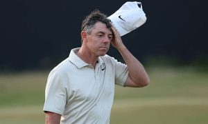 Rory McIlroy blickt eher unzufrieden auf seine Woche bei der British Open 2026 zurück (Foto: Getty)
