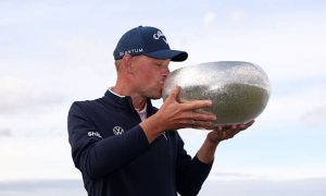 Jeff Winther feiert einen dänischen Heimsieg auf der DP World Tour. (Foto: Getty)